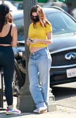 Pregnant EMILY RATAJKOWSKI in Denim Out for Coffee in Los Angeles 12/10/2020