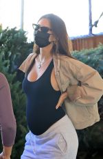 Pregnant EMILY RATAJKOWSKI ont for Christmas Tree Shopping in Los Angeles 12/06/2020