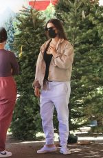 Pregnant EMILY RATAJKOWSKI ont for Christmas Tree Shopping in Los Angeles 12/06/2020