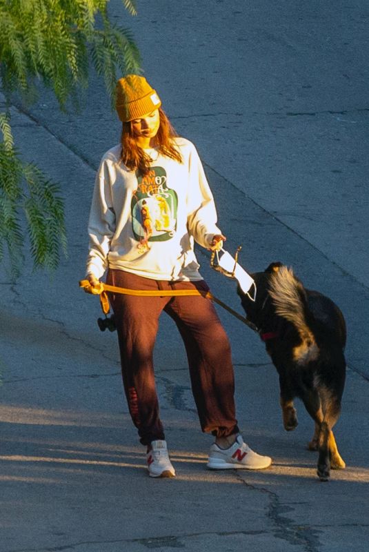 Pregnant EMILY RATAJKOWSKI Out with Her Dog in Los Angeles 12/14/2020