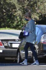 Pregnant EMMA ROBERTS Arriving at Her Home in Los Feliz 12/19/2020