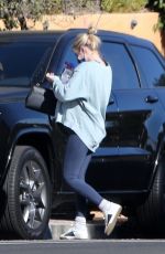 Pregnant EMMA ROBERTS Arriving at Her Home in Los Feliz 12/19/2020