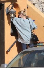 Pregnant EMMA ROBERTS Arriving at Her Home in Los Feliz 12/19/2020