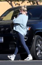 Pregnant EMMA ROBERTS Arriving at Her Home in Los Feliz 12/19/2020