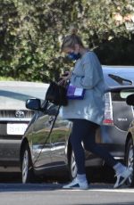 Pregnant EMMA ROBERTS Arriving at Her Home in Los Feliz 12/19/2020