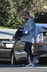Pregnant EMMA ROBERTS Arriving at Her Home in Los Feliz 12/19/2020