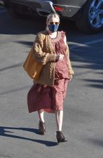 Pregnant EMMA ROBERTS at a FedEx in Los Angeles 12/15/2020
