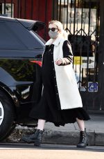 Pregnant EMMA ROBERTS at Blue Bottle Coffee in Los Feliz 12/04/2020