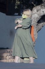 Pregnant EMMA ROBERTS Heading to an Appointment in Los Angeles 12/11/2020