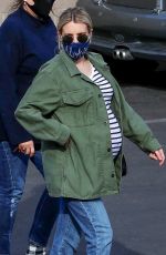 Pregnant EMMA ROBERTS Out and About in Los Feliz 12/23/2020