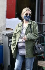 Pregnant EMMA ROBERTS Out and About in Los Feliz 12/23/2020