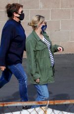Pregnant EMMA ROBERTS Out and About in Los Feliz 12/23/2020