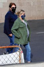Pregnant EMMA ROBERTS Out and About in Los Feliz 12/23/2020