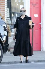 Pregnant EMMA ROBERTS Out for Coffee in Los Angeles 11/30/2020
