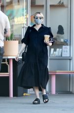 Pregnant EMMA ROBERTS Out for Coffee in Los Angeles 11/30/2020