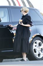Pregnant EMMA ROBERTS Out for Coffee in Los Angeles 11/30/2020