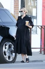 Pregnant EMMA ROBERTS Out for Coffee in Los Angeles 11/30/2020