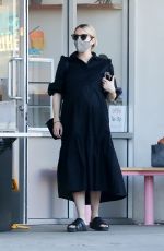 Pregnant EMMA ROBERTS Out for Coffee in Los Angeles 11/30/2020