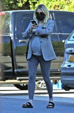 Pregnant EMMA ROBERTS Out in Los Angeles 12/01/2020