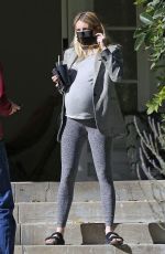 Pregnant EMMA ROBERTS Out in Los Angeles 12/01/2020