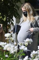 Pregnant EMMA ROBERTS Out in Los Angeles 12/01/2020