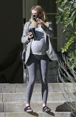 Pregnant EMMA ROBERTS Out in Los Angeles 12/01/2020
