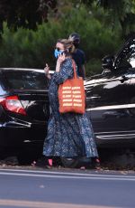 Pregnant EMMA ROBERTS Out in Los Angeles 12/08/2020