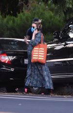 Pregnant EMMA ROBERTS Out in Los Angeles 12/08/2020
