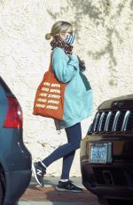 Pregnant EMMA ROBERTS Out in Los Angeles 12/12/2020