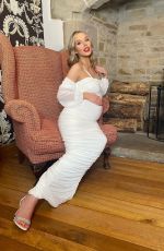 Pregnant HELEN FLANNAGAN at Club L London Photoshoot 2020