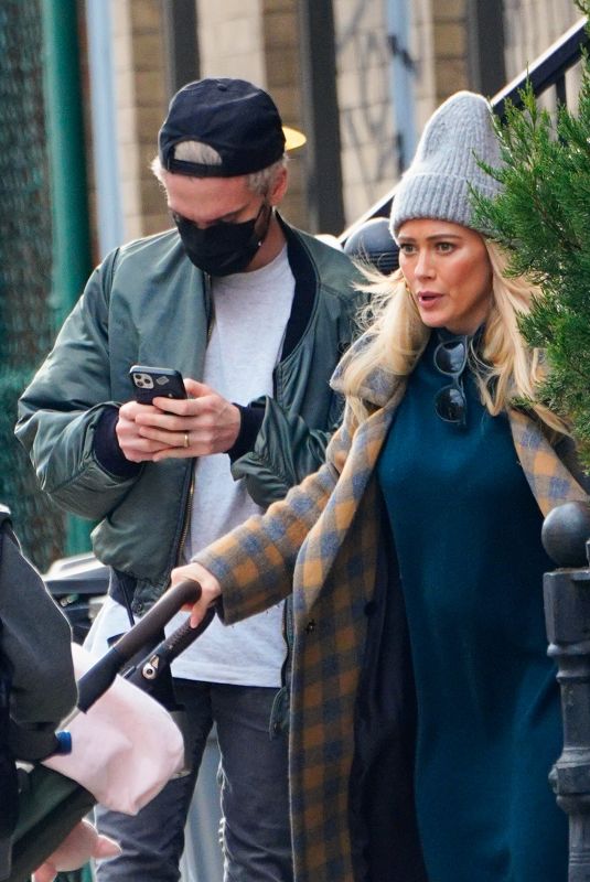 Pregnant HILARY DUFF and Matthew Koma Out in New York 11/28/2020