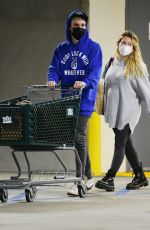 Pregnant HILARY DUFF Shopping at Whole Foods in Los Angeles 12/28/2020