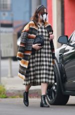 Pregnant MANDY MOORE Out and About in Los Angeles 12/23/2020