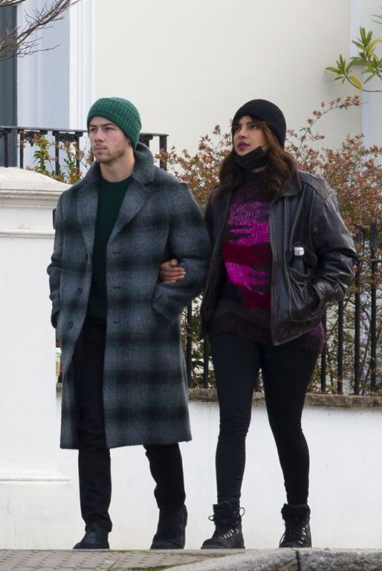 PRIYANKA CHOPRA and Nick Jonas Out in London 12/09/2020