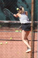 REBECCA JUDD Playing Tennis in Melbourne 12/14/2020