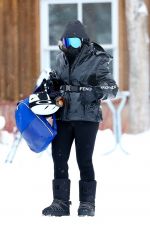 REBEL WILSON Out Skiing in Aspen 12/18/2020