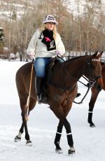 REBEL WILSON Playing Polo on Vacation in Aspen 12/19/2020