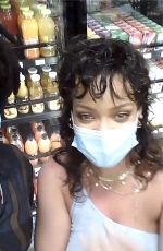 RIHANNA Wearing a Face Mask at Gas Station in Barbados 12/20/2020