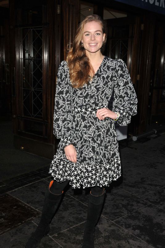 ROSIE TAPNER at A Christmas Carol Opening Night at Dominion Theatre in London 12/14/2020