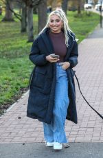 SAFFRON BARNEK Out and About in London 12/03/2020