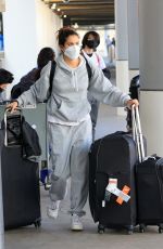 SARA SAMPAIO Arrives at LAX Airport in Los Angeles 12/11/2020