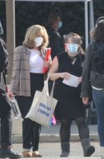 SARAH PAULSON and BEANIE FELDSTEIN on the Set of American Crime Story: Impeachment in Los Angeles 12/10/2020
