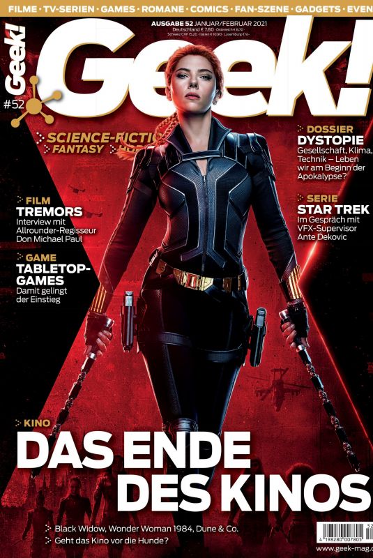 SCARLETT JOHANSSON in Geek! Magazine, January/February 2021
