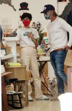 SELMA BLAIR and David Lyons Out Shopping in Los Angeles 12/20/2020