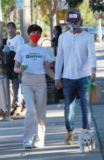 SELMA BLAIR and David Lyons Out Shopping in Los Angeles 12/20/2020