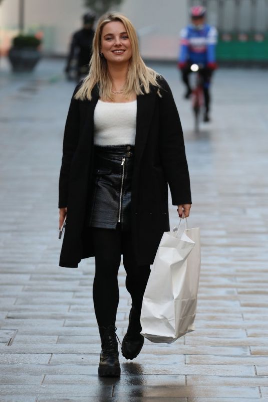 SIAN WELBY Arrives at Global Offices in London 12/01/2020