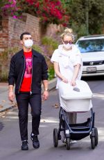 SOPHIE TURNER and Joe Jonas Out with Their Daughter in Los Angeles 12/08/2020