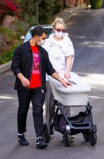 SOPHIE TURNER and Joe Jonas Out with Their Daughter in Los Angeles 12/08/2020