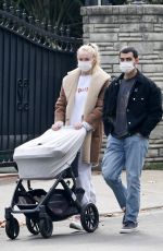 SOPHIE TURNER and Joe Jonas Out with Their Daughter in Los Angeles 12/11/2020