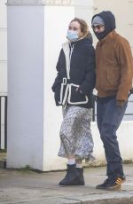 SUKI WATERHOUSE and Robert Pattinson Out in London 12/29/2020